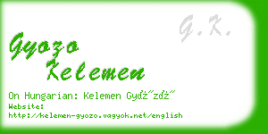 gyozo kelemen business card